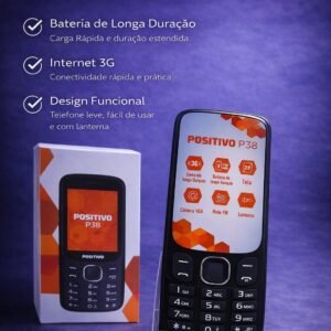Celular Positivo P38 – Simplicidade, Confiabilidade e Funcionalidade Essencial